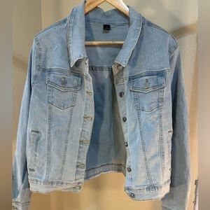 Light Blue Denim Jacket for Women